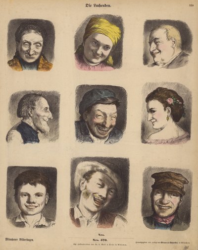 Visages rieurs - German School
