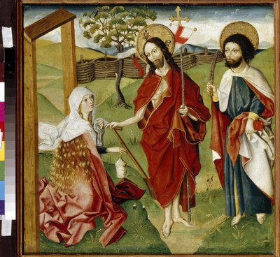 Le Christ, Marie Madeleine et Saint Barthélemy - German School