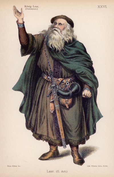 Lear, roi de Bretagne, de King Lear de Shakespeare - German School