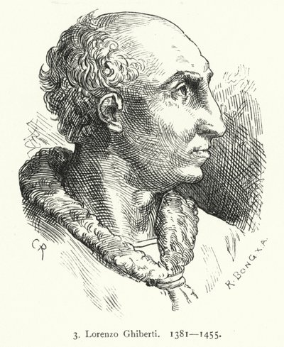 Lorenzo Ghiberti, artiste florentin de la première Renaissance qui a conçu les portes en bronze du baptistère de Florence - German School