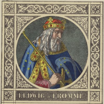 Louis le Pieux, 814-840 - German School