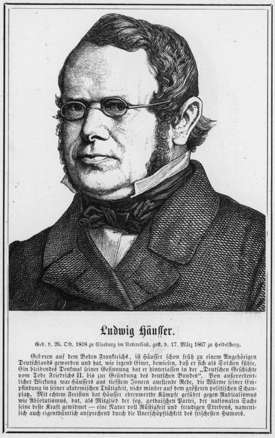 Ludwig Häusser (gravure) - German School