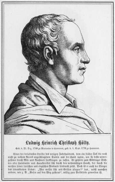 Ludwig Heinrich Christoph Holty (gravure) - German School