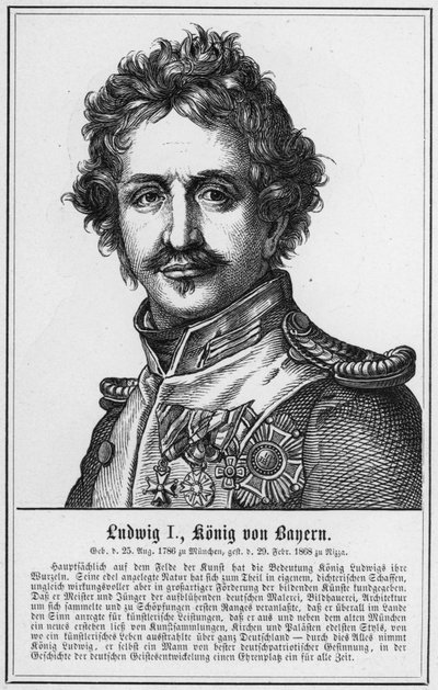 Ludwig I, roi de Bavière - German School