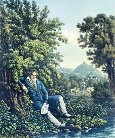 Ludwig van Beethoven près d