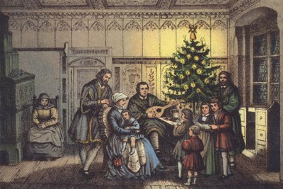 Luther à Noël, dans son cercle familial - German School