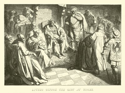 Luther devant la diète à Worms - German School