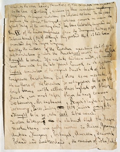 Page manuscrite d