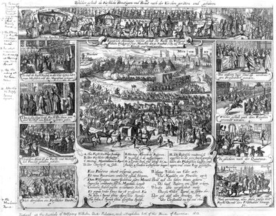 Célébrations de mariage de Wolfgang Wilhelm, comte palatin de Neubourg et Magdelene de Bavière en 1613 - German School