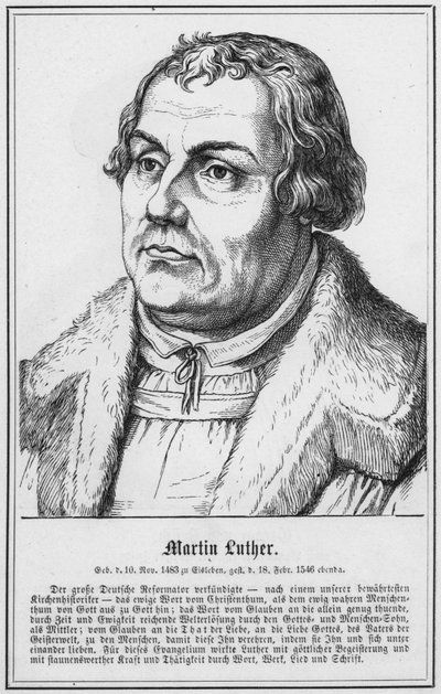 Martin Luther (gravure) - German School