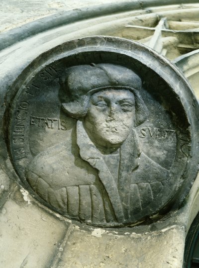 Martin Luther âgé de 57 ans avec la Rose de Luther, XVIe siècle - German School