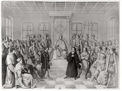Martin Luther devant Charles V (1500-58) à la Diète de Worms, 16 avril 1521, de 