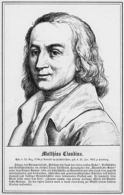Matthias Claudius - German School