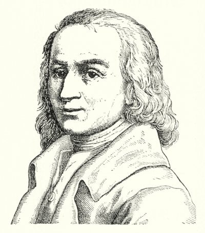 Matthias Claudius, poète et journaliste allemand (gravure) - German School