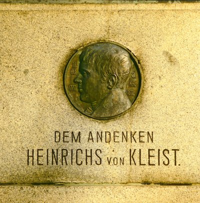 Médaillon du monument à Heinrich von Kleist (1771-1811) - German School