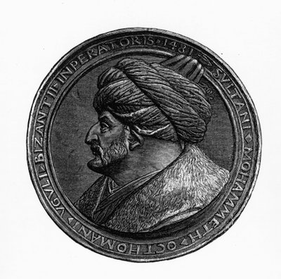 Médaillon de Mehmed II, de Geschichte der Byzantiner und des Osmanisches Reiches par G.S. Hertzberg, 1883 - German School