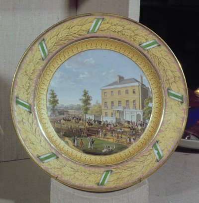 Assiette Meissen, décorée d