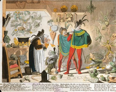 Méphistophélès inspiré par Faust - German School