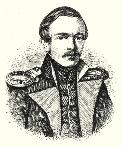 Mikhaïl Lermontov, poète, écrivain et peintre russe - German School