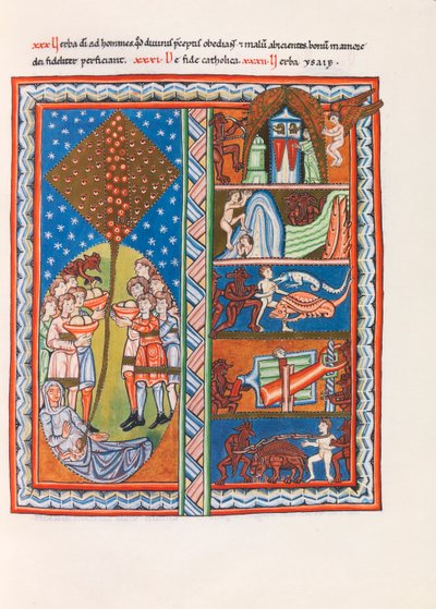 Miniature du Liber Scivias par Hildegarde de Bingen, vers 1175 (fac-similé) - German School