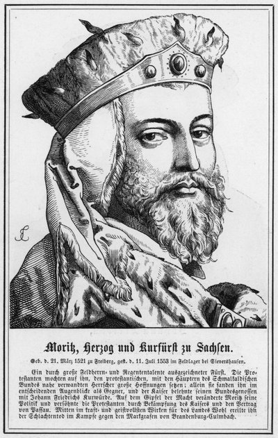 Morik, duc et électeur de Saxe - German School
