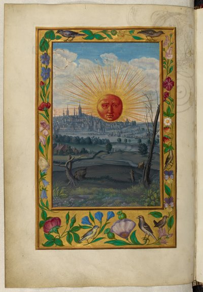 Soleil avec visage humain se levant, le Cinquième Traité, de 