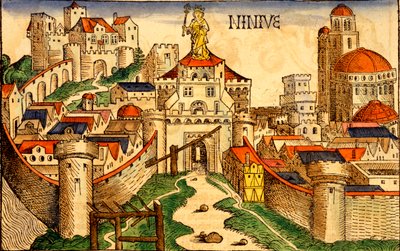 Ninive, du Liber Chronicarum par Hartmann Schedel, 1493 - German School