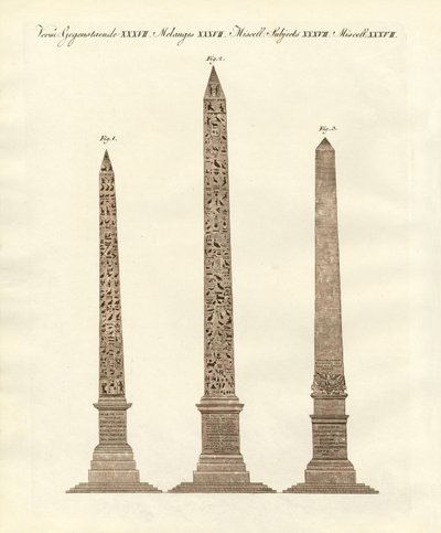 Obélisques et Égyptiens - German School