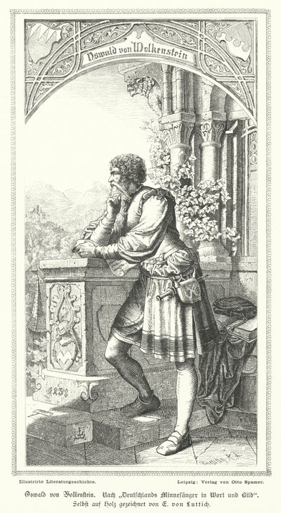 Oswald von Wolkenstein, poète, compositeur et diplomate allemand - German School