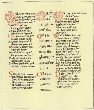 Page du Cantique des Cantiques - German School