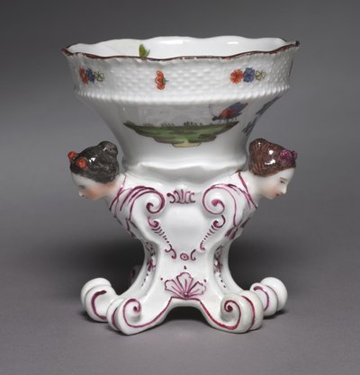 Paire de salières du service Sulkowsky, fabriquée à la manufacture de porcelaine de Meissen, Allemagne, 1735-1756 - German School