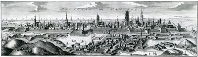 Vue panoramique de Danzig (Gdansk) - German School