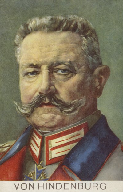 Paul von Hindenburg, maréchal et homme politique allemand - German School