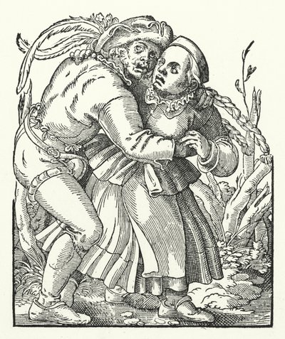 Paysans dansant (gravure) - German School