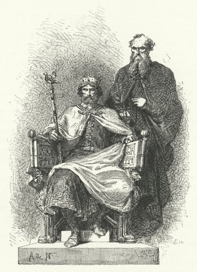 Pépin le Bref, roi des Francs - German School
