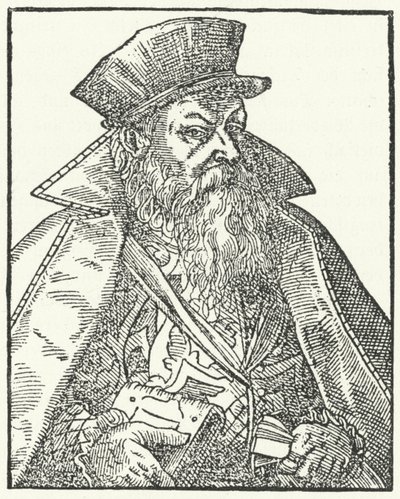 Philipp Nicodemus Frischlin, dramaturge allemand (gravure) - German School