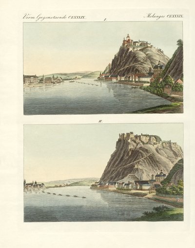 Vues pittoresques du Rhin - German School