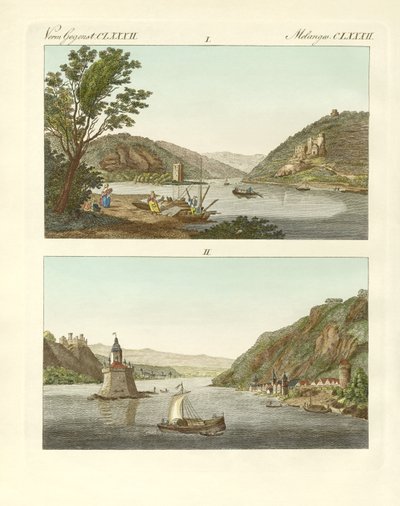 Vues pittoresques du Rhin - German School