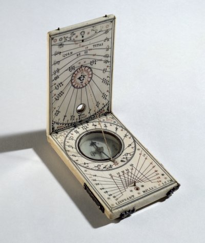 Cadran solaire portable, fabriqué par Lienhart Miller, Nuremberg, 1614 - German School