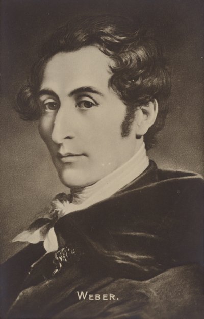 Portrait de Carl Maria von Weber - German School