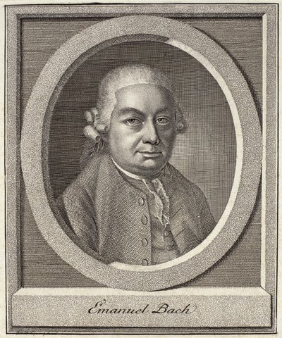 Portrait de Carl Philipp Emanuel Bach (1714-88) - German School