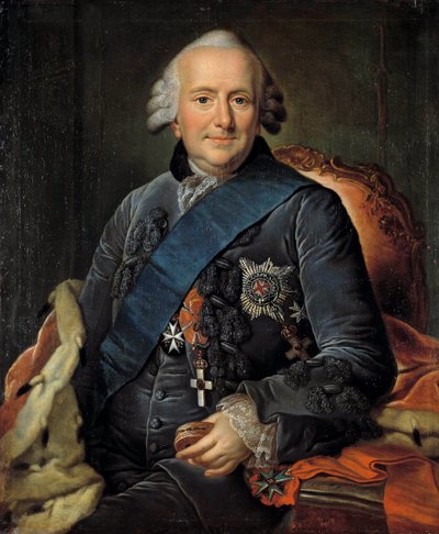 Portrait de Ferdinand, duc de Brunswick (1721-1797), général en chef des armées prussiennes, décoré des insignes de l