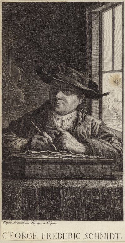 Portrait de George Frederic Schmidt - German School