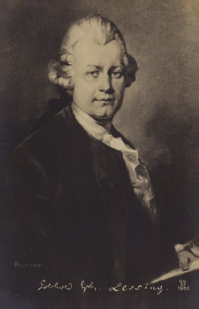 Portrait de Gotthold Ephraim Lessing - German School