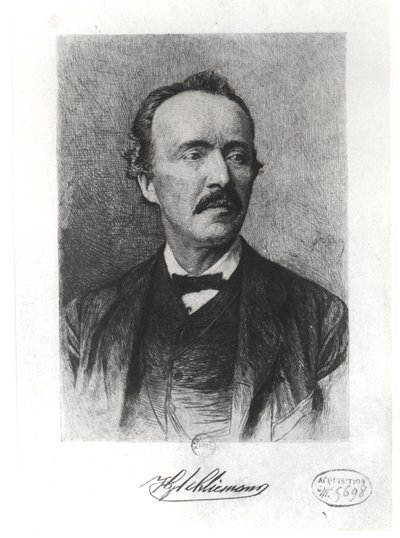 Portrait de Heinrich Schliemann - German School