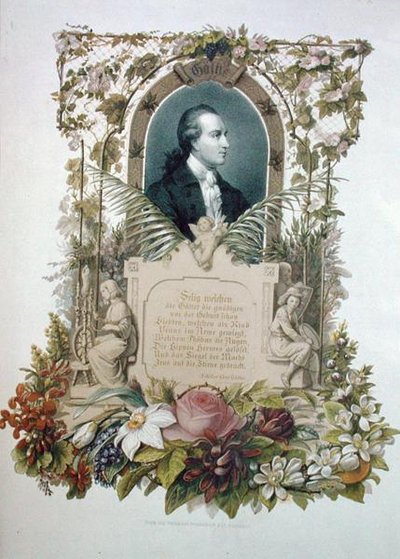 Portrait de Johan Wolfgang von Goethe (1749-1832) poète et dramaturge - German School