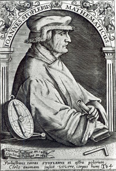 Portrait de Johannes Stoffler - German School