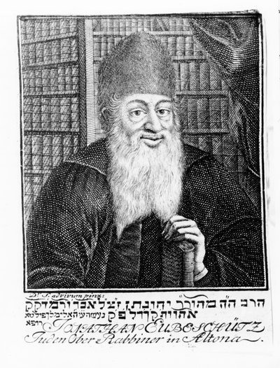 Portrait de Jonathan Eubeschutz, grand rabbin à Altona - German School