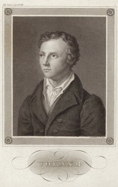 Portrait de Ludwig Uhland - German School