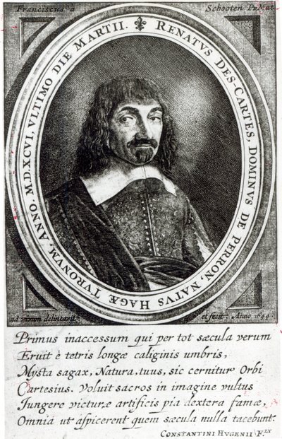 Portrait de René Descartes, 1644 - German School